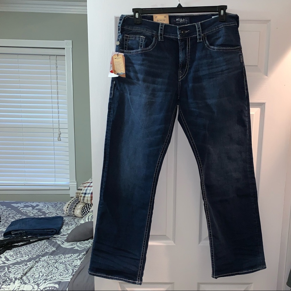 Men’s Silver Gordie Jeans. BRAND NEW 33x32